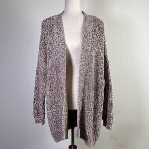 Haven Well Within Cardigan Women's XL Sweater Open Front Chunky Knit Cotton Boho